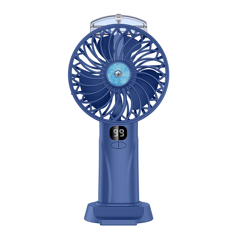 Handheld Spray Little Fan Smart Digital Display Usb Water Spray Thermantidote Desktop Fan Portable Long Endurance New Wholesale