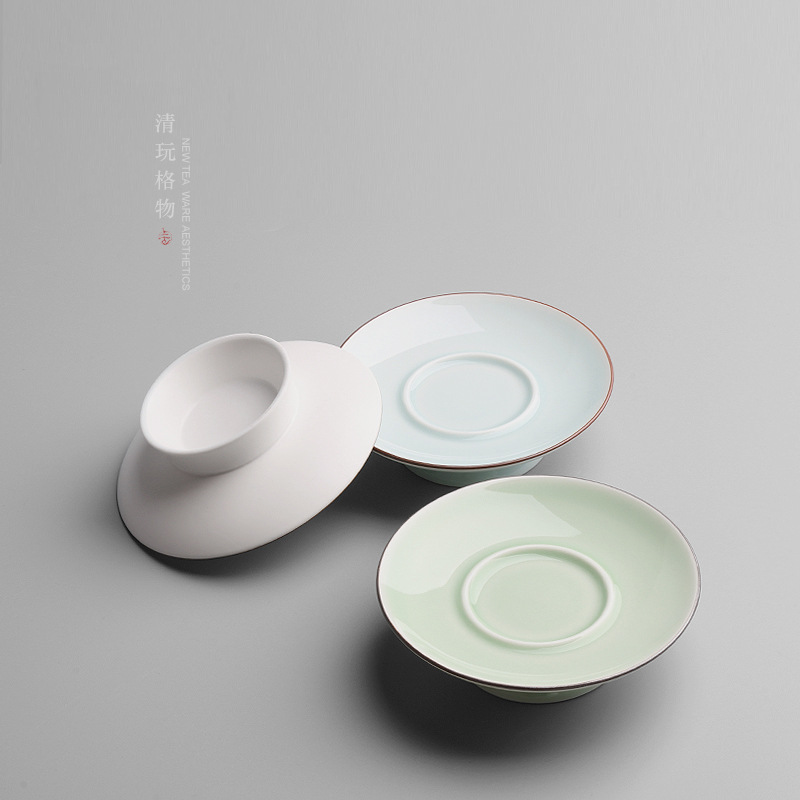 盖碗托三才碗的底功夫茶道配件 茶碗碟子底盘杯垫杯托茶垫