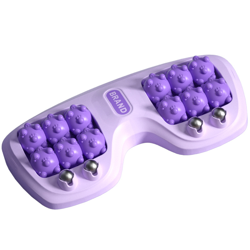 Foot Massager Foot Foot Foot Foot Massage Health Care Home Leg Acupuncture Point Magnetic Therapy Four-Row Roller Foot 