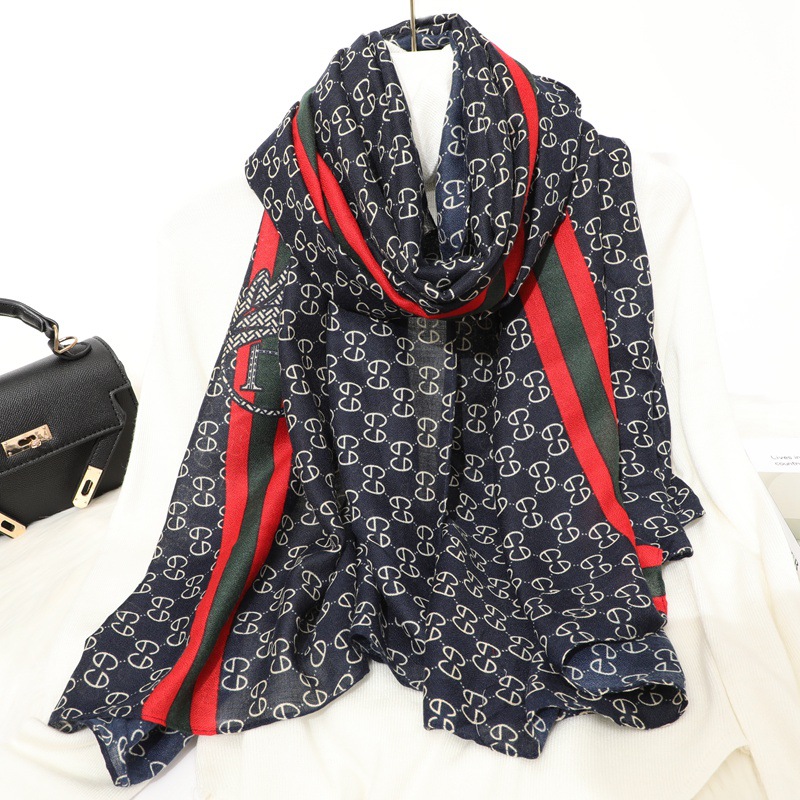 Winter New Korean Style Cotton and Linen Scarf Classic All-Match Shawl Improve Temperament Wear Scarf Skin-Friendly Warm