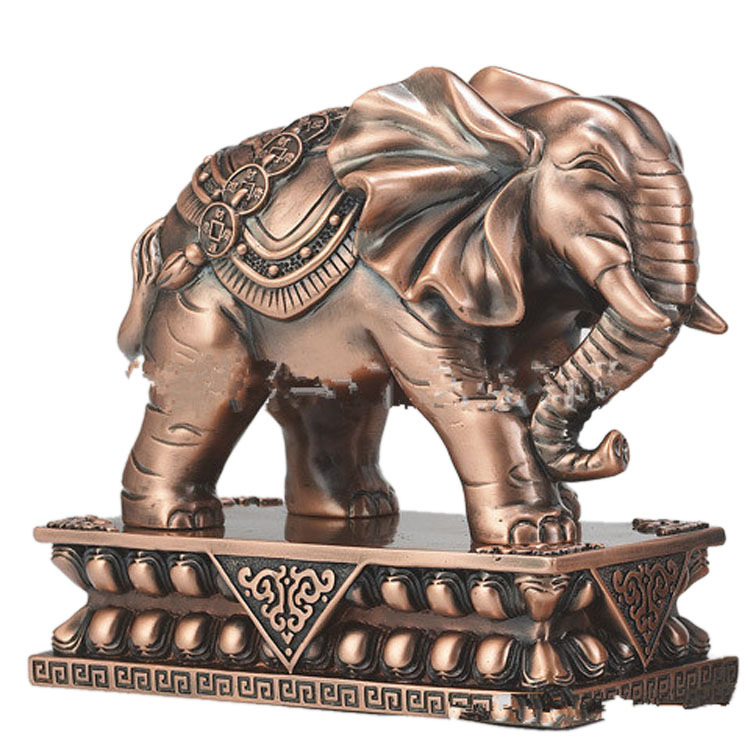 黄铜大象雕塑2米25米狮子公铸铜动物雕塑门口铜大象