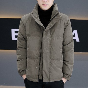 冬季新款立领羽绒服男短款外衣保暖羽绒外套白鸭绒男装-阿里巴巴