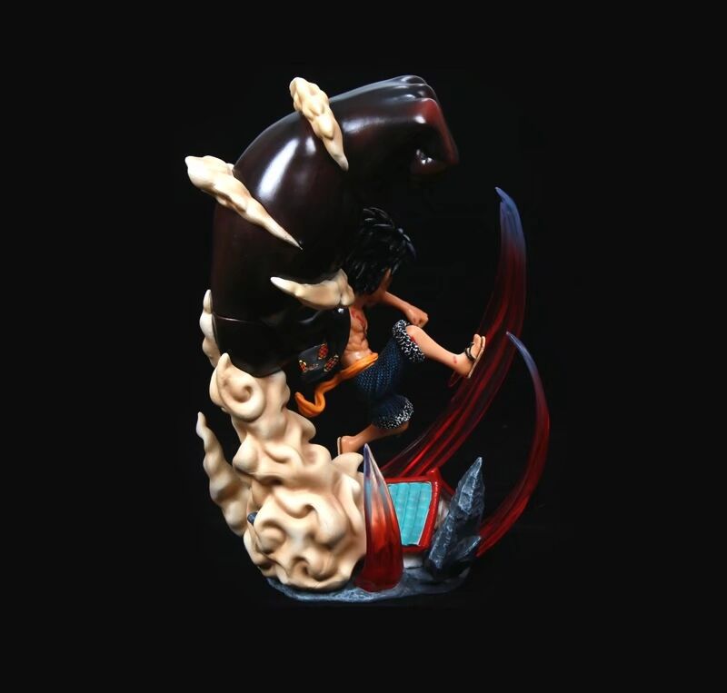 海贼王 gk 场景 三档 大手路飞 战斗版 雕像盒装手办公仔摆件模型