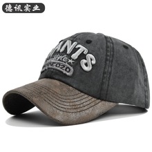 跨境3D绣花棒球帽牛仔棒球帽字母刺绣鸭舌帽遮阳帽子一件代发