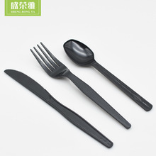 一次性塑料刀叉勺纸巾 西餐汤勺套装 外卖餐具叉勺汤匙自由组合