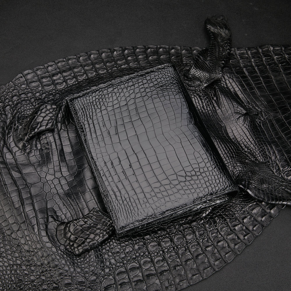 暹罗鳄鱼肚皮男士手拿包商务通勤证件袋夹包手包真皮大容量手抓包