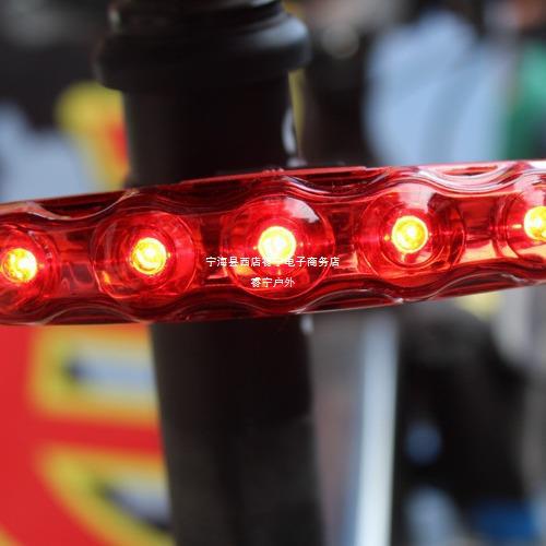 自行车尾灯联排闪烁5led红色灯光 长条型-阿里巴巴