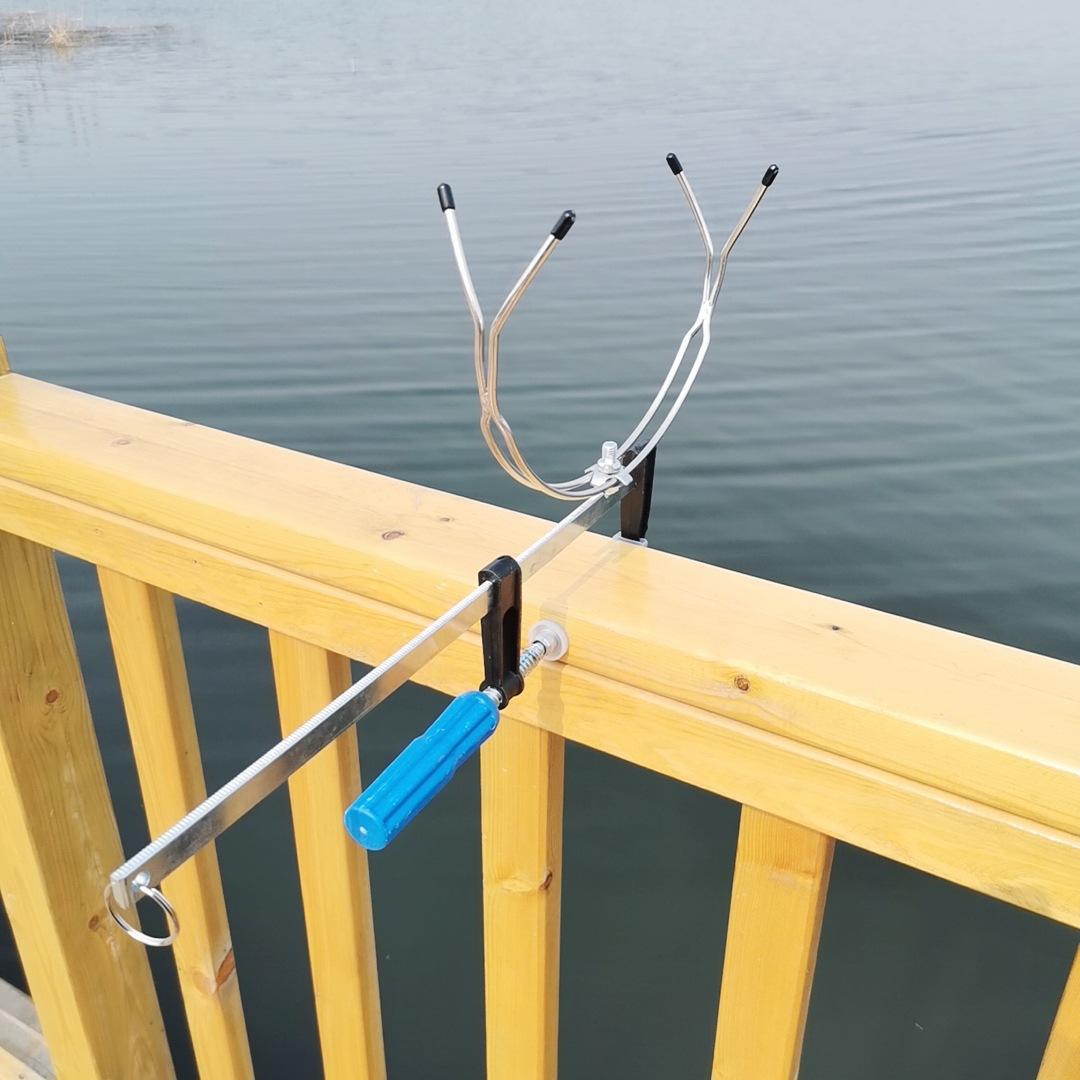 筏竿支架桥钓筏钓支架可调节鱼竿架筏竿筏钓装备