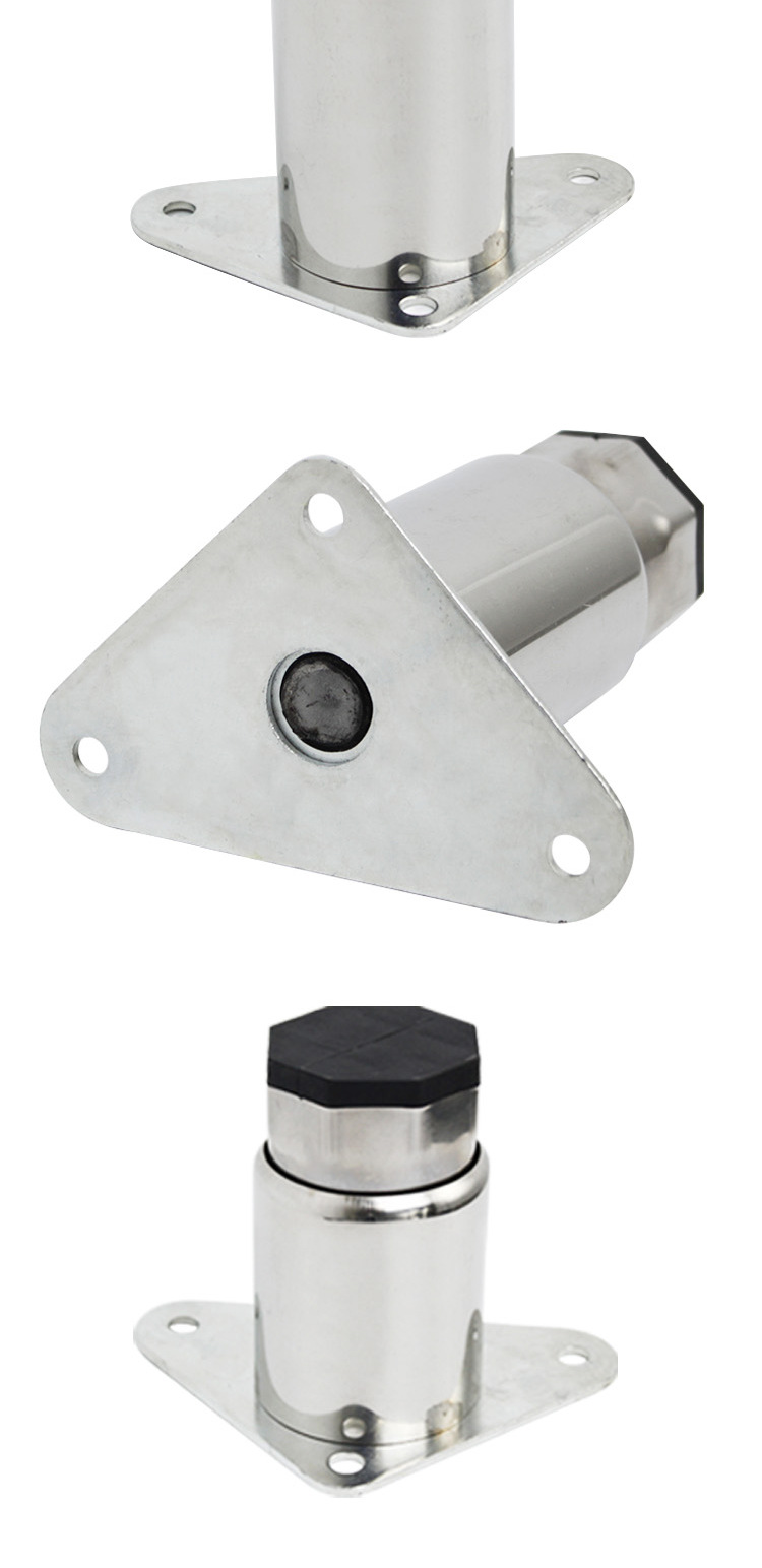 8寸欧式重力脚商用橱柜吧台重型机械脚 不锈钢22公分可调节脚厂家-阿