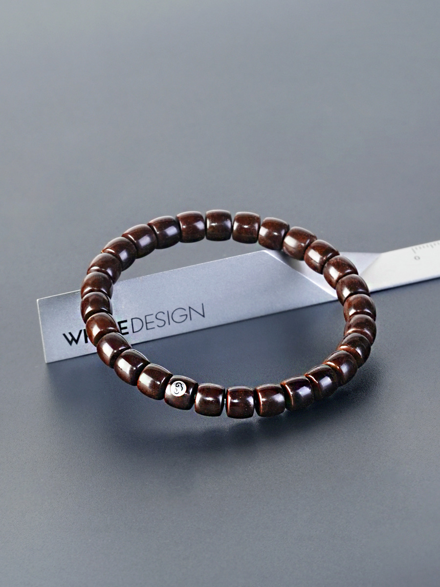 原生态椰蒂手串单圈老型直切文玩光珠佛珠念珠手链老料印尼原色