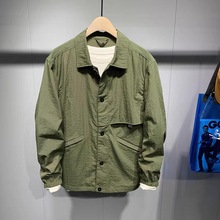 2024男士新款夏季防紫外线防晒衣美式复古机能工装夹克超薄防晒服