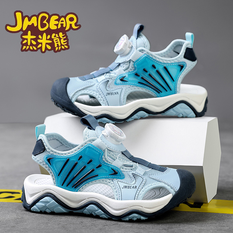 杰米熊童凉鞋24夏季新款男童包头凉鞋中大童儿童运动鞋一件代发