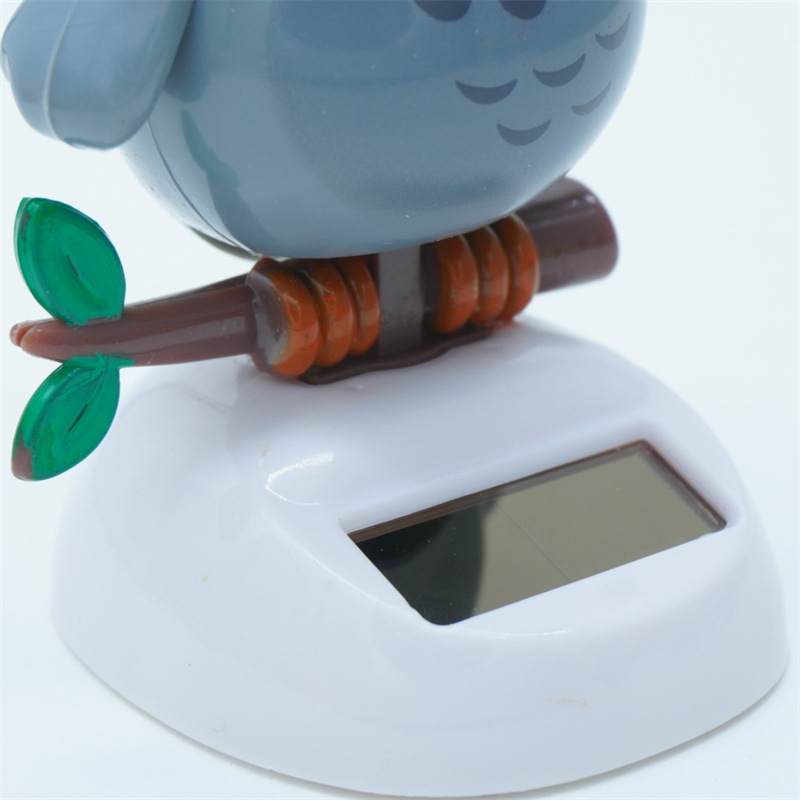 Solar Creative Swing Owl Bobble Head Doll Car Decoration Cartoon Ornaments Gift Children's Toy