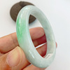 Emerald pit Ice waxy kind Yang Green Bracelet Burma jade Bracelet Manufactor Hand Source of goods wholesale certificate