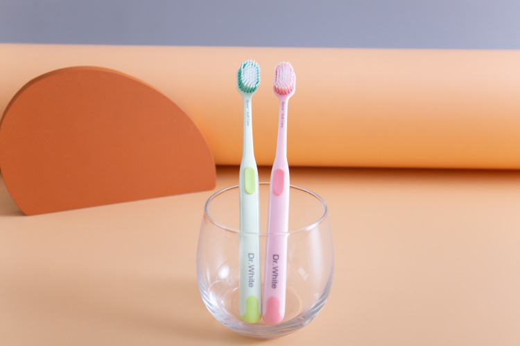 白大夫牙刷密植多孔螺旋柔丝细软毛日系宽头小头双植 家用成人