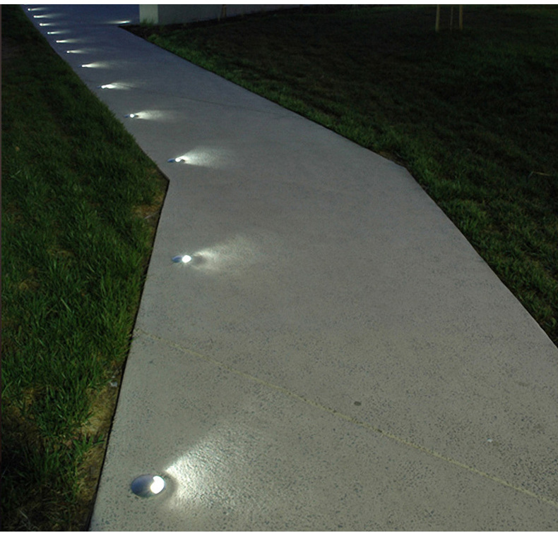 地埋灯 led户外景观 灯铝别墅庭院灯 圆形地灯1w嵌入侧发光埋地灯