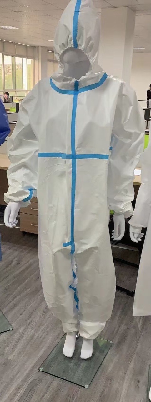 一次性无纺布防护服透气洁净 探视服隔离衣加大码支持定制30-50克