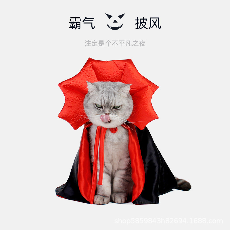 Pet Cat Dog Clothes Wholesale Halloween Cloak Hat Holiday Suit Pet Costume Christmas Outfit Christmas Skirt