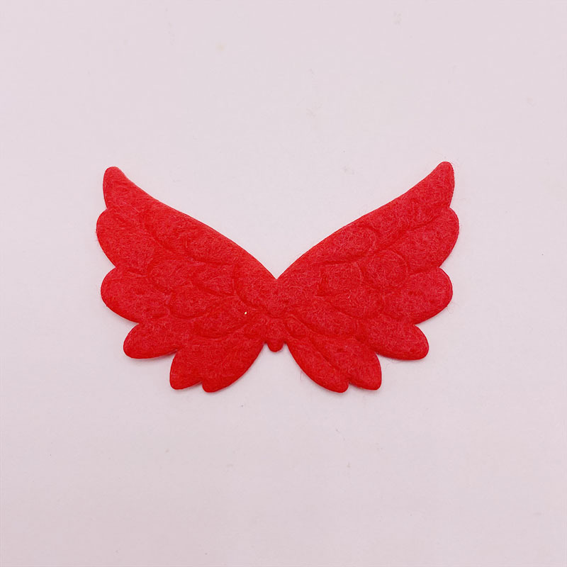 白色毛毡布翅膀 diy烘焙插件材料天使翅膀装饰自制手工饰品配件