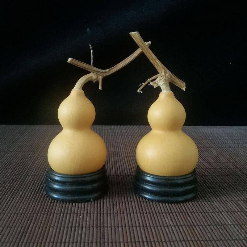 批发天然精品手捻小葫芦 文玩把玩手玩特小葫芦手把件周正带龙头