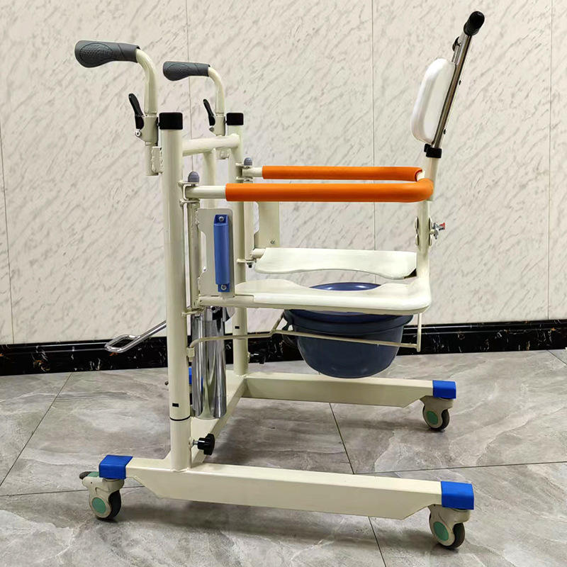 多功能老人用移位机 家用带推杆便盆护理轮椅 缘康移位器
