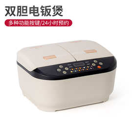 网红新品双胆电饭煲大容量智能家用多功能煮饭煲一锅压力锅煲仔饭