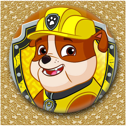 外贸电商货源卡通狗狗巡逻队小狗汪汪队胸章阿奇学生礼品赠品勋章