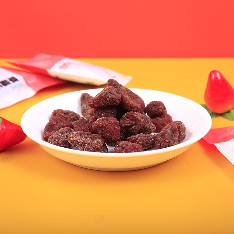 三只松鼠草莓干100g脆果50g酸甜草莓蜜饯果铺干开胃孕妇休闲零食