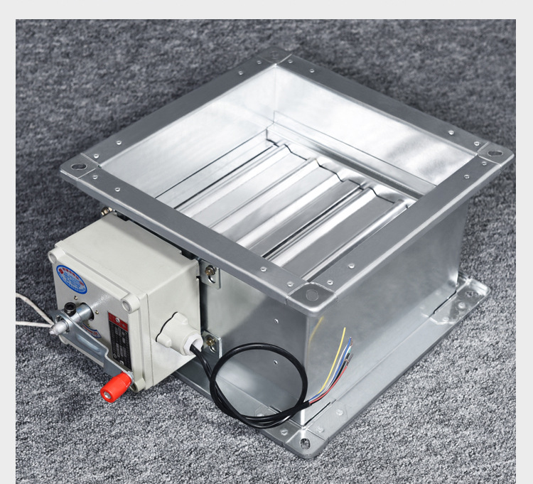 方形防爆电动防火阀 镀锌隔爆型防火排烟阀 信号反馈通风管道阀门