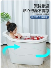 ZZ8N批发木纹泡澡桶成人洗澡桶加厚非折叠沐浴桶儿童浴盆双人可用