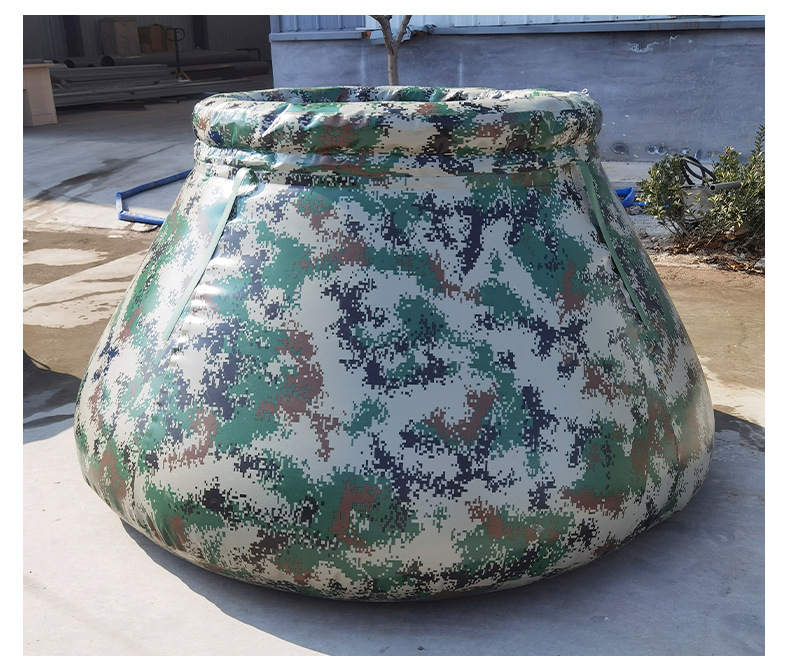 锥型软体水囊 旱季软体储水罐pvc迷彩消防水罐抗旱应急储水囊水袋