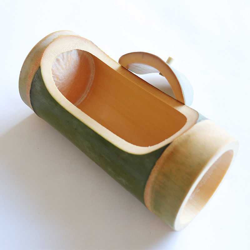 竹筒饭蒸筒新鲜竹子筒竹子筒带盖竹蒸桶新鲜竹桶野炊卧式餐具