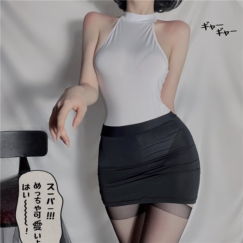 双马尾cos情调内衣死库水泳衣装开档高叉连体衣套装泳衣ol秘书-阿里巴