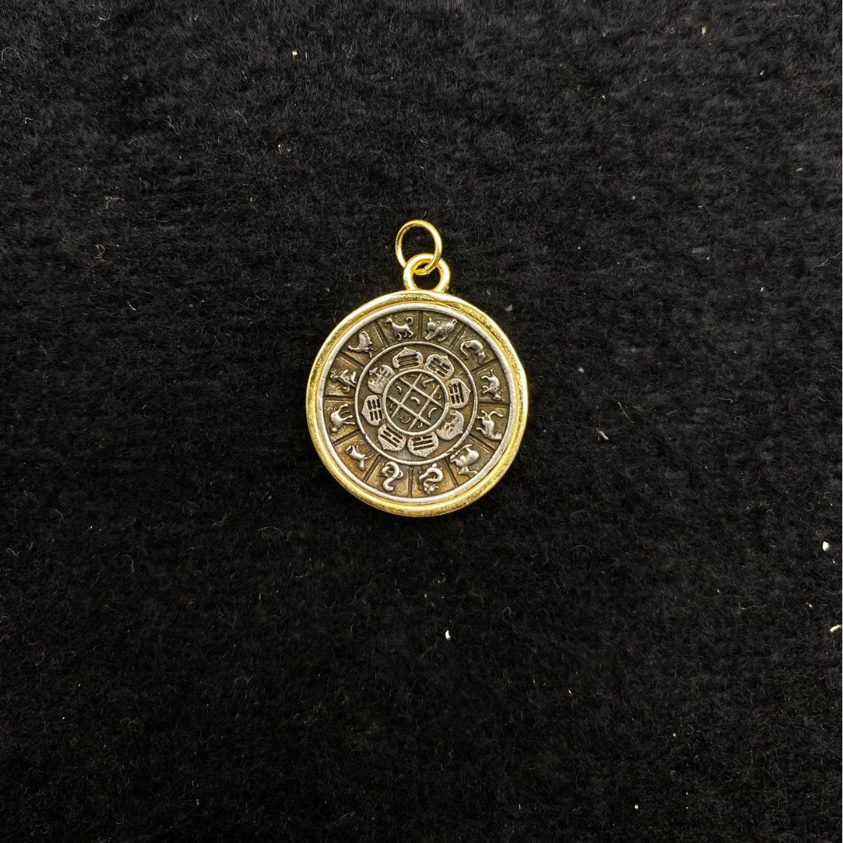 藏式九宫八卦十二生肖挂牌守护神牌西藏吊坠挂件文玩配饰护身牌di