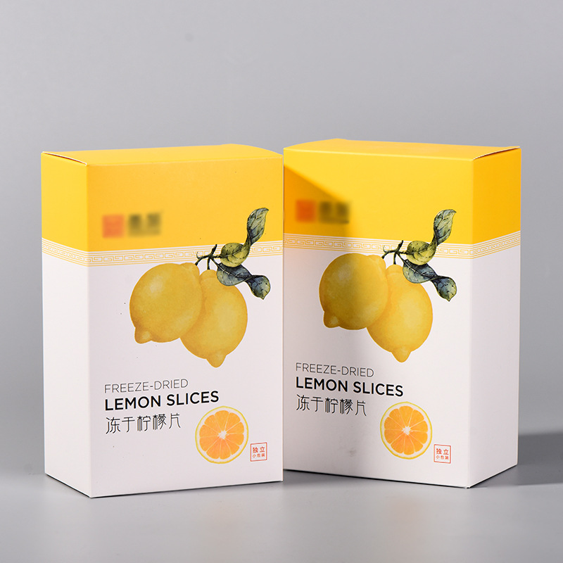 印刷花茶包装纸盒蜜桃乌龙茶水果茶包装彩盒冻干柠檬片茶空白纸盒