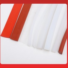 供应工业硅胶方形密封条 白红色耐高低温绝缘性硅胶方形密封条