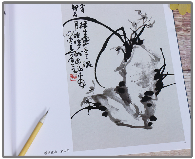 8开正版宋省予林金定写意兰花全彩色国画花卉花鸟画书籍图谱画集