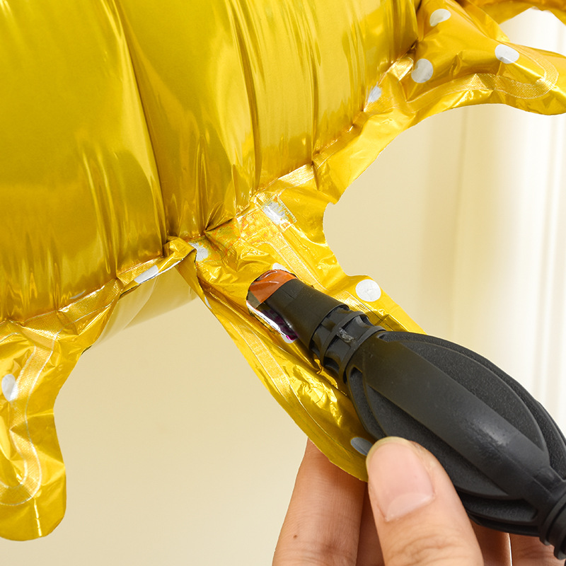 氦气氮气球公主宝宝1岁生日装饰品布置蝴蝶结婴儿躺着看的氦气球