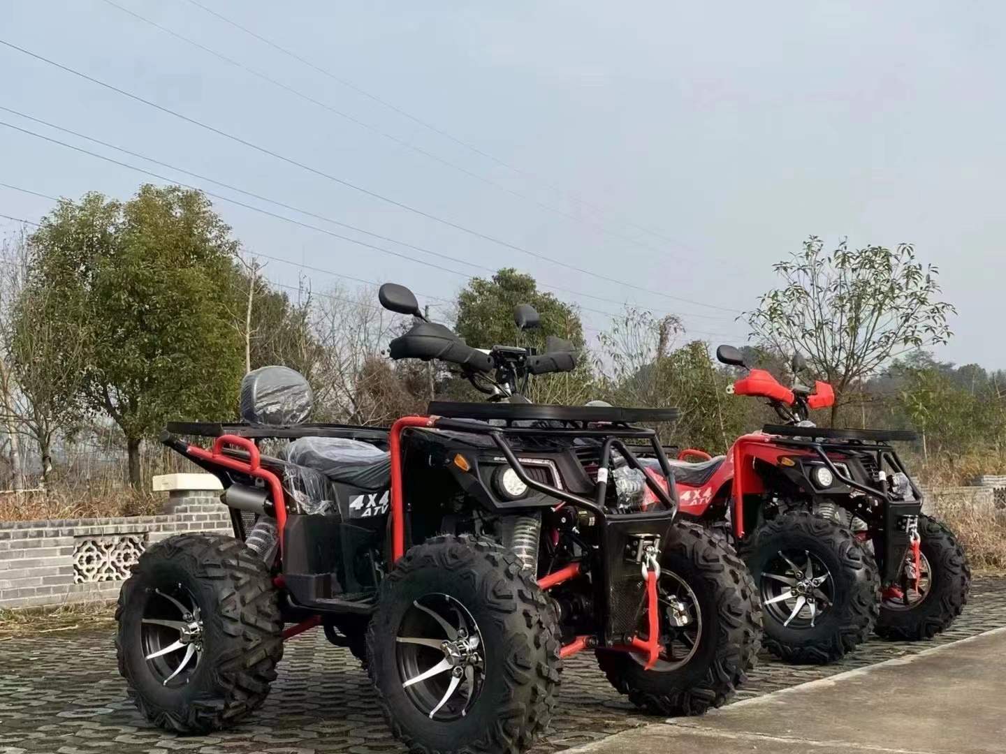 新款四驱沙滩车350cc全地形车 4x4ctv大型成人四轮山地越野摩托车