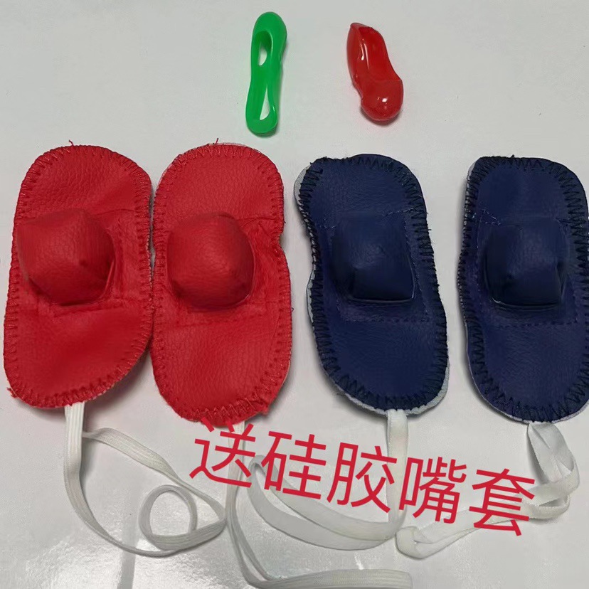 斗鸡嘴套野鸡护具泰国护具斗鸡嘴套脚套拐套训练用品卡环眼镜