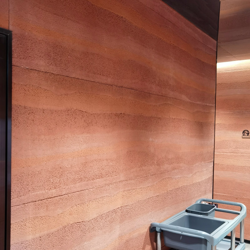 柔性夯土板 背景墙装修新材料 内外墙装饰夯土板 彩色混凝土挂板