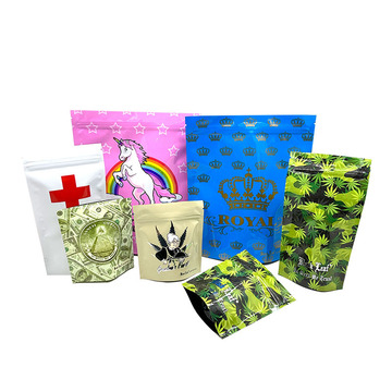 5g-28g mylar bag 拉链自封袋盲袋不透明外贸跨境热销品100个价