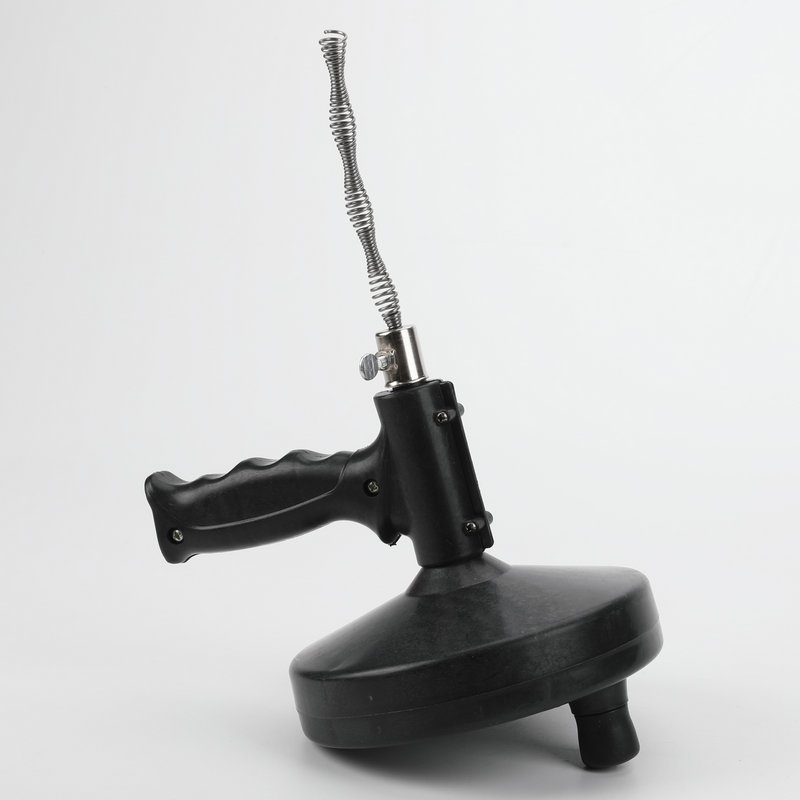 新款手摇式钢丝弹簧厕所管道疏通器 厨房水槽下水道堵塞疏通工具