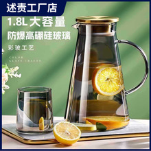 果茶壶凉冰水壶茶壶套装家用大容量耐高温凉水壶冷水壶玻璃凉水杯