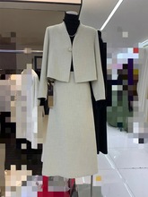 新中式女装套装2023秋冬新款轻奢高级感小香风职业西装裙子两件套