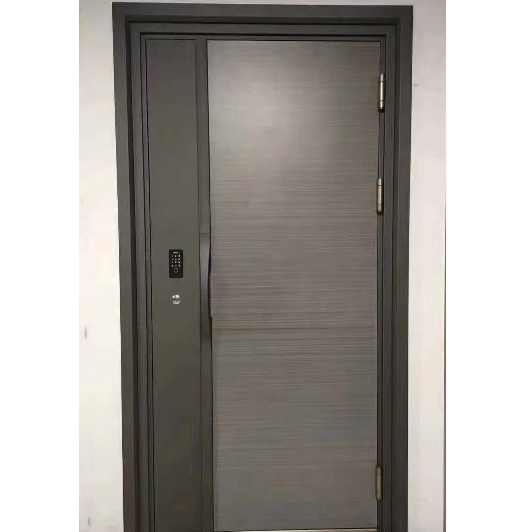 防盗门宅配现代简约智能入户门带嵌入式指纹密码锁安全门甲级工厂