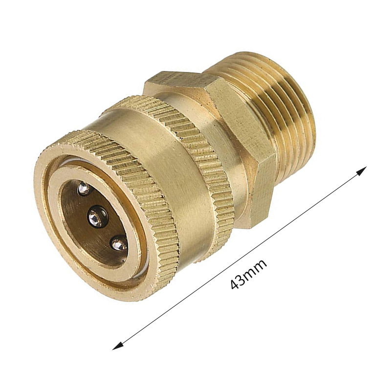 洗车水枪4分软水管水龙头通止水接头 快速标准接头小母头两件套