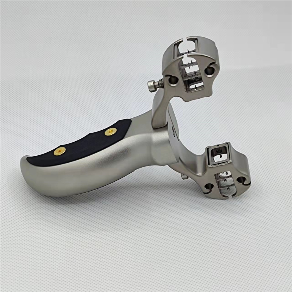 鬼斧神弓一把抓钛合金卡球户外大威力专业精准户外竞技扁皮弹弓架