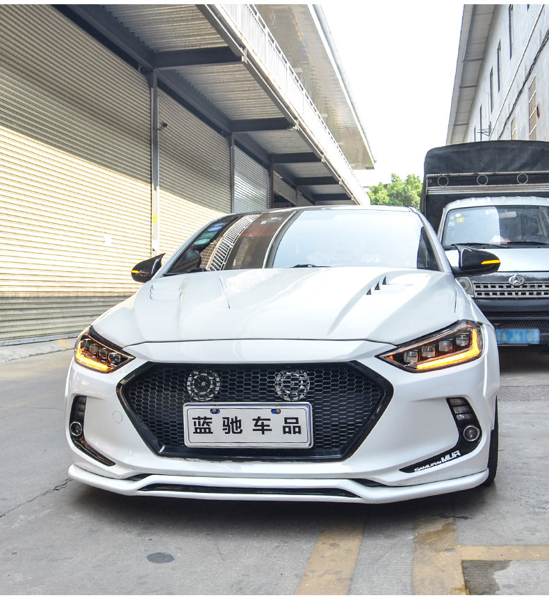 适用现代领动大灯总成改装led大灯16-19款20款led透镜世纪版流光