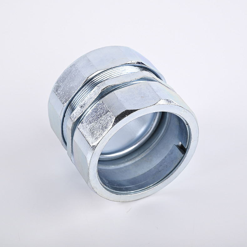 厂家dkj卡簧金属软管端式内外螺纹自固卡簧穿线管接头金属接头